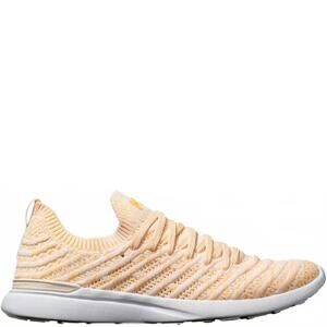 NEW APL women's techloom wave athletic sneakers in pristine/marigold/melange